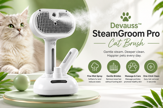 Devauss™ SteamGroom Pro Cat Brush